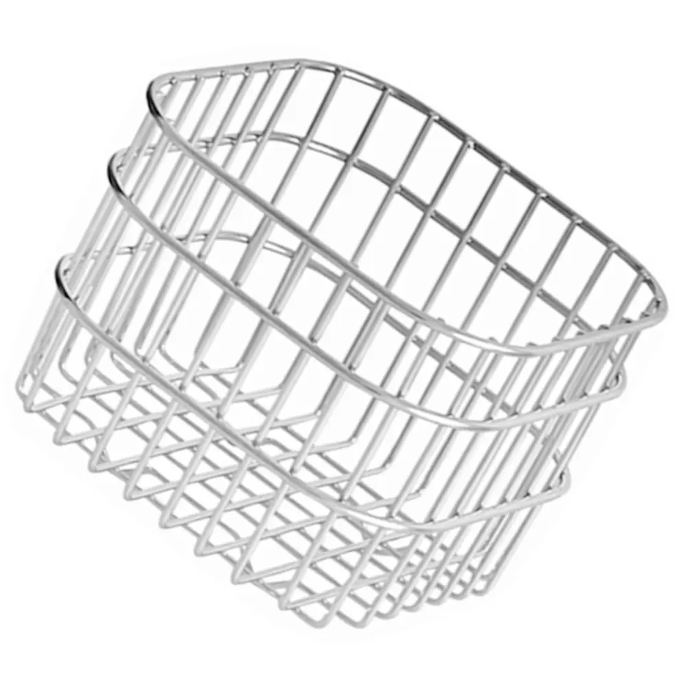 

Stainless Steel Wire Fruit Basket Vegetable Basket Egg Holder Kitchen Storage Baskets Large Opening Sturdy Lightweight Black