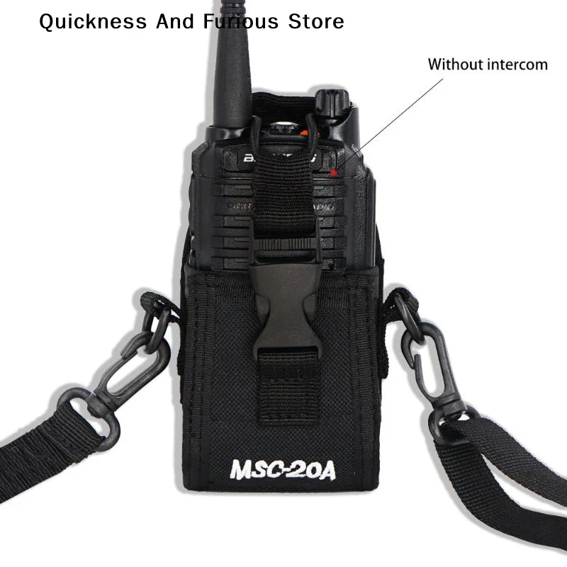 

【TO】1Pcs MSC-20A Nylon Walkie Talkie Bag for Kenwood BaoFeng UV-5R BF-888S UV-82 Radio Pocket Holder Bag Package Pouch Case