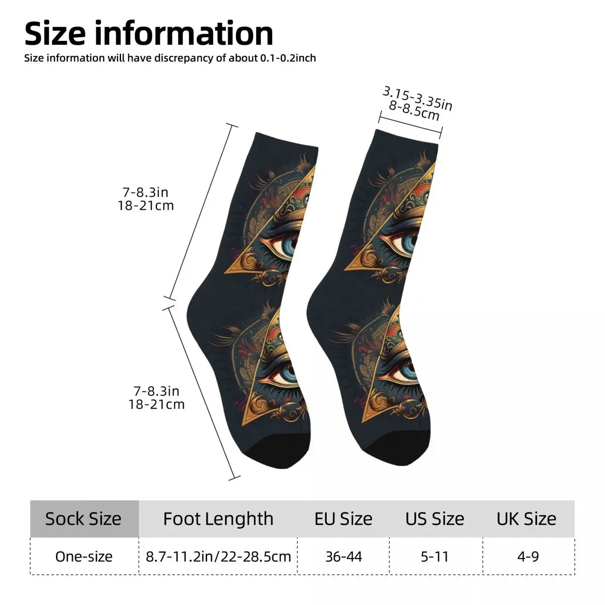 Ancient Egypt Art Sock Printed Man Polyester