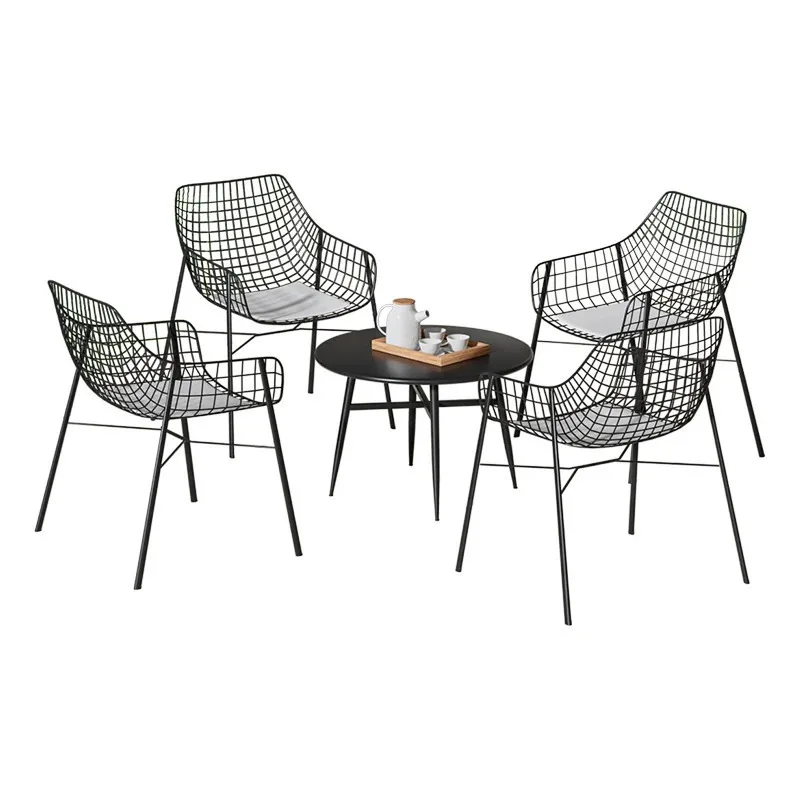 Terrace Garden Table Set Outdoor Sets Camping Patio Crib Chairs Lounge High Quality Rattan Luxury Cheap Balcony Furniture