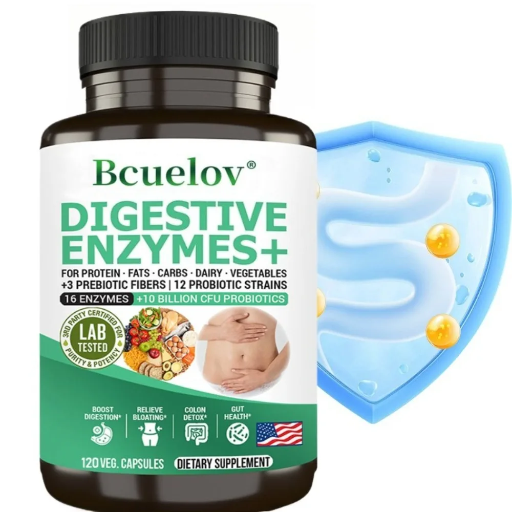 

Probiotic Capsules, 10 Billion CFU, Contain Prebiotics and Digestive Enzymes, Promote Intestinal Flora, Regulate The Stomach