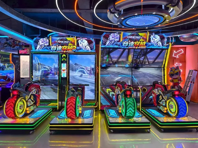 a forHot Sale Motorcycle Simulator Arcade Game Machine  Full Motion Racing Simulator for Adults Indoor Arcade City Amusement