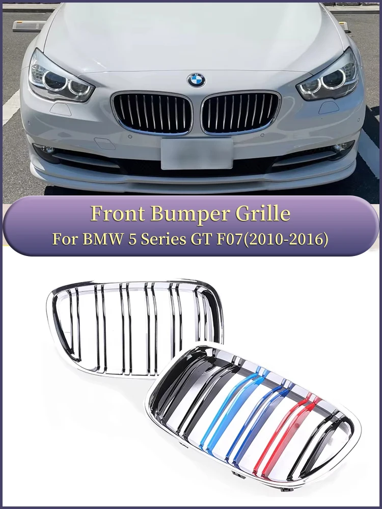 

For BMW5 Series GT F07 2010-2016 Front Upper Kidney Bumper Racing Grills M Color Facelift Car Accessories Refiting Grille Cover