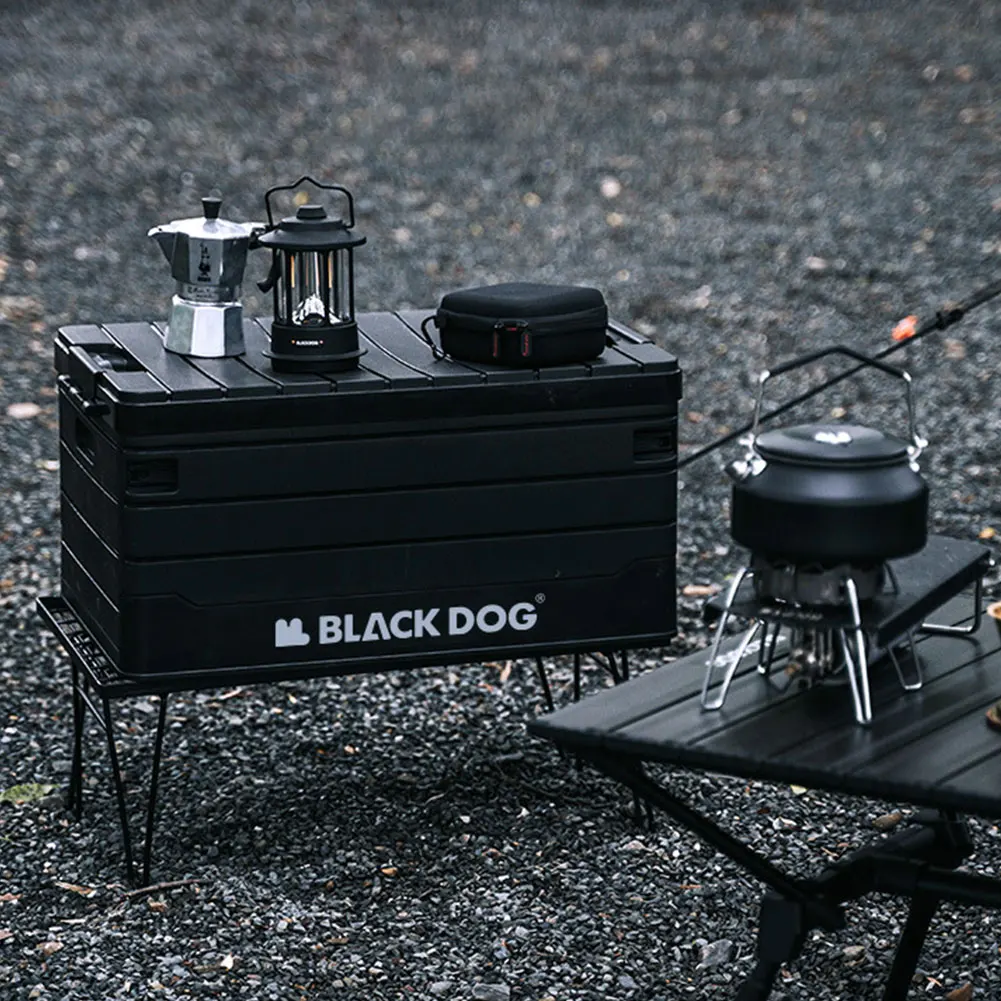 

60-литровый кемпинговый ящик для хранения, вместительный органайзер для улицы, многофункциональный портативный контейнер для пикника и кемпингового снаряжения