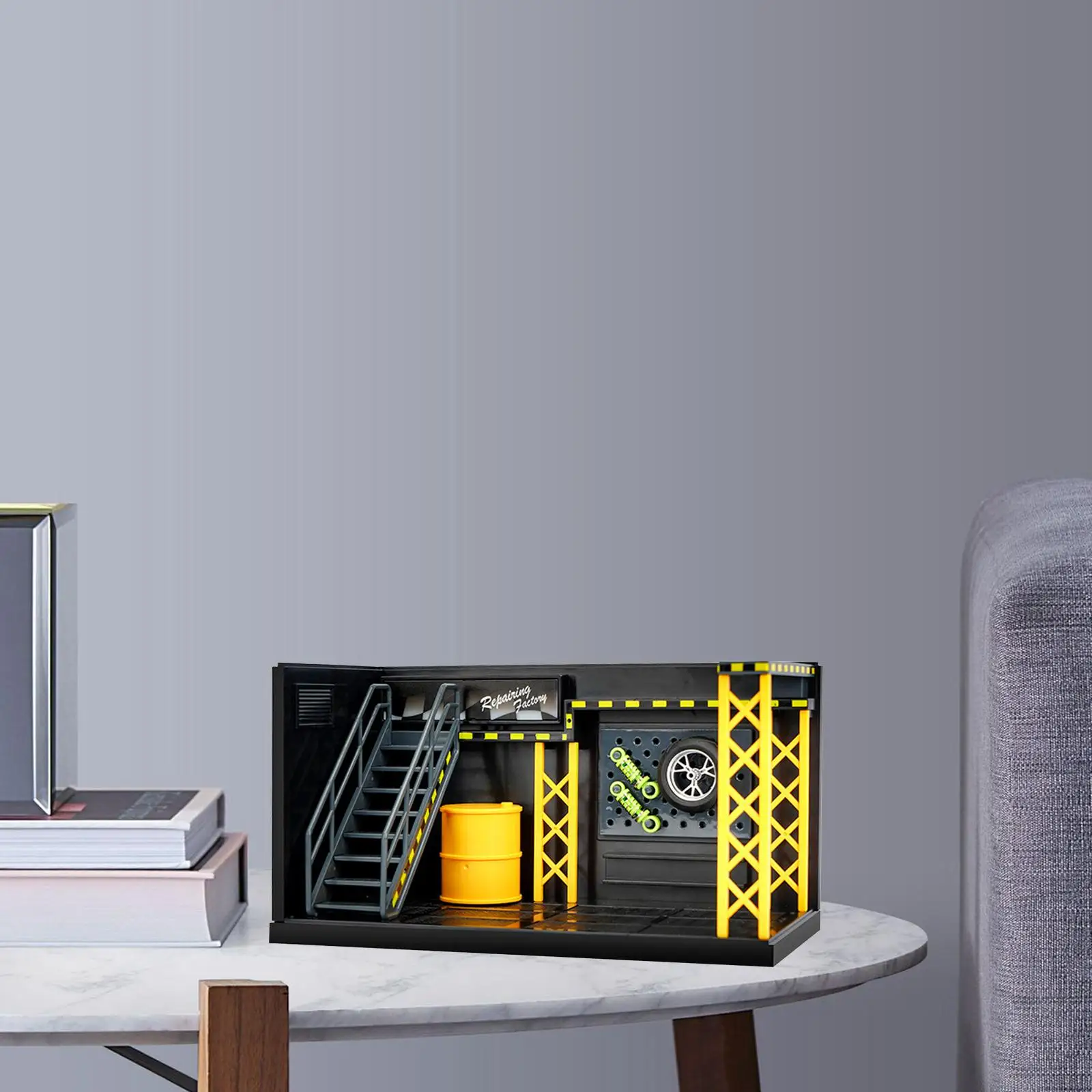 

Набор для самостоятельной сборки парковки с подсветкой, модель миниатюрной парковки для хранения, игрушка для создания сцен, диорам и декораций