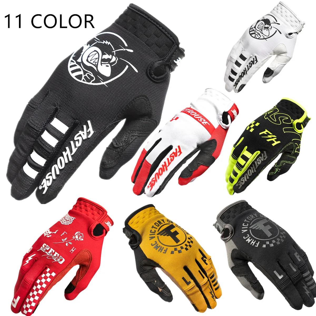 Shift-Gants de motocross respirants pour vélo, moto hors route, vélo, VTT, D343