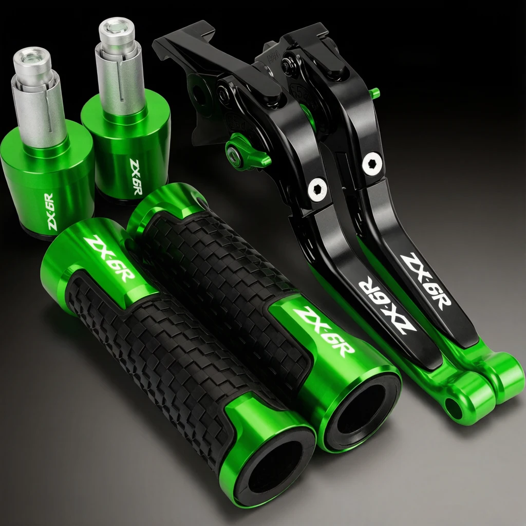 

For KAWASAKI NINJA ZX6R ZX-6R 2019 2020 2021 2022 2023 Motorcycle Clutch Lever Brake Levers Handlebar Handle Hand Grips Ends