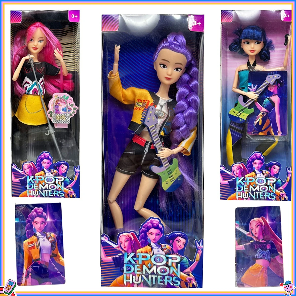 شخصية Kpop Devil Hunter من الفينيل، دمية K-POP الشيطان القاتل الجديدة، Lumimila Zoey، ديكورات سطح المكتب، هدايا زخرفية.