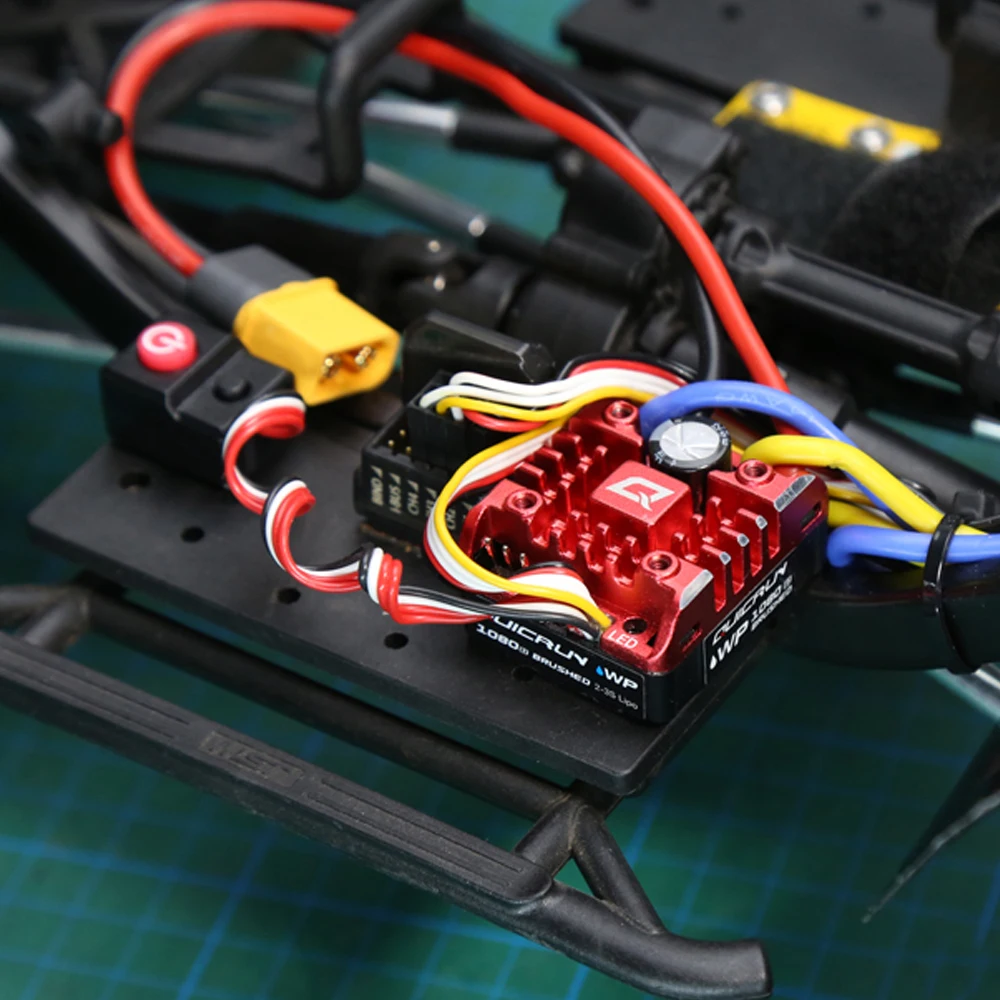 New HobbyWing WP 1080 G2 waterproof ESC is applicable to 1:10 TRX-4 90046 SCX10 RC Radio-controlled car upgrading power