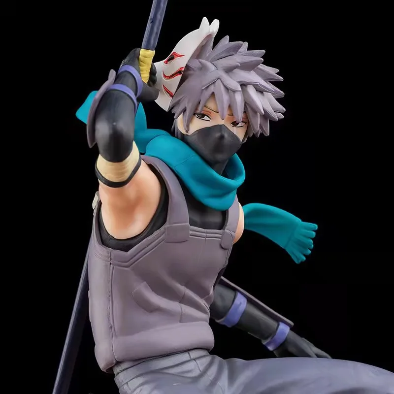 Naruto Hatake Kakashi two-dimensional anime peripherals creative desktop figure car chassis decorative ornaments holiday gifts