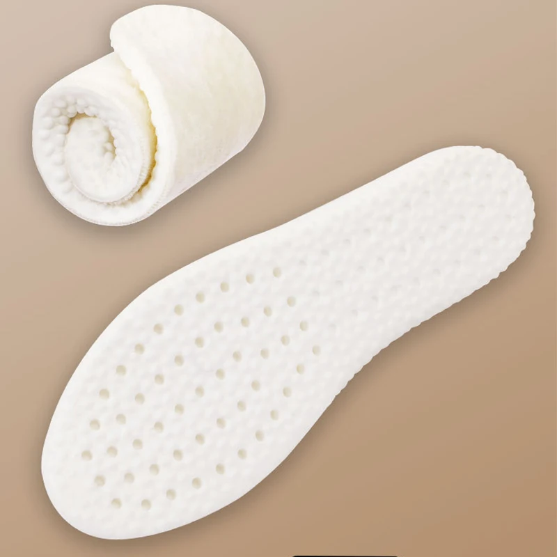 1 par engrossar macio inverno botas de neve almofada sola palmilhas térmicas de caxemira palmilha de aquecimento eva inserção manter quente palmilha aquecida