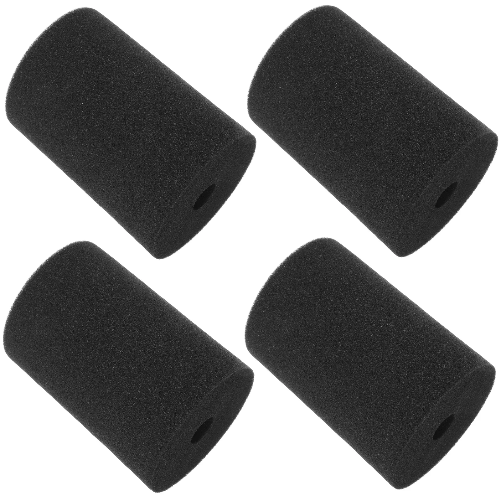 

4 Pcs Rotating Sponge Column Foam Black PVC Sticks Cup Turner Foams Tumbler Spinner Inserts