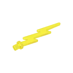 Gobricks GDS-90023 ウェーブ/ライトニング アンギュラー、シングル レゴ 27256 と互換性あり子供用 DIY ビルディング ブロック テクニカル