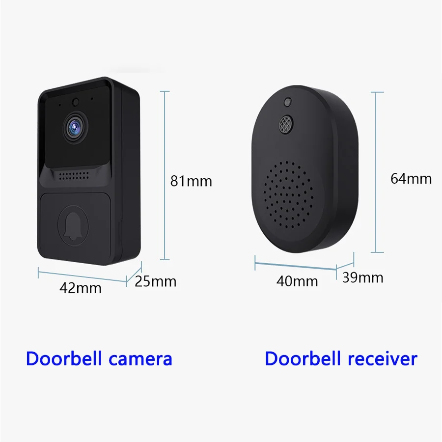 Wifi Intelligent High-definition Night Vision Doorbell Household Wireless Visual Intercom Door Bell Video Camera Alarm Monitor