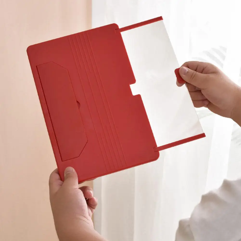 مضخم شاشة الهاتف المحمول عالي الدقة مع حامل سطح مكتب قابل للطي - مكبر شاشة 10/12 بوصة U6H7