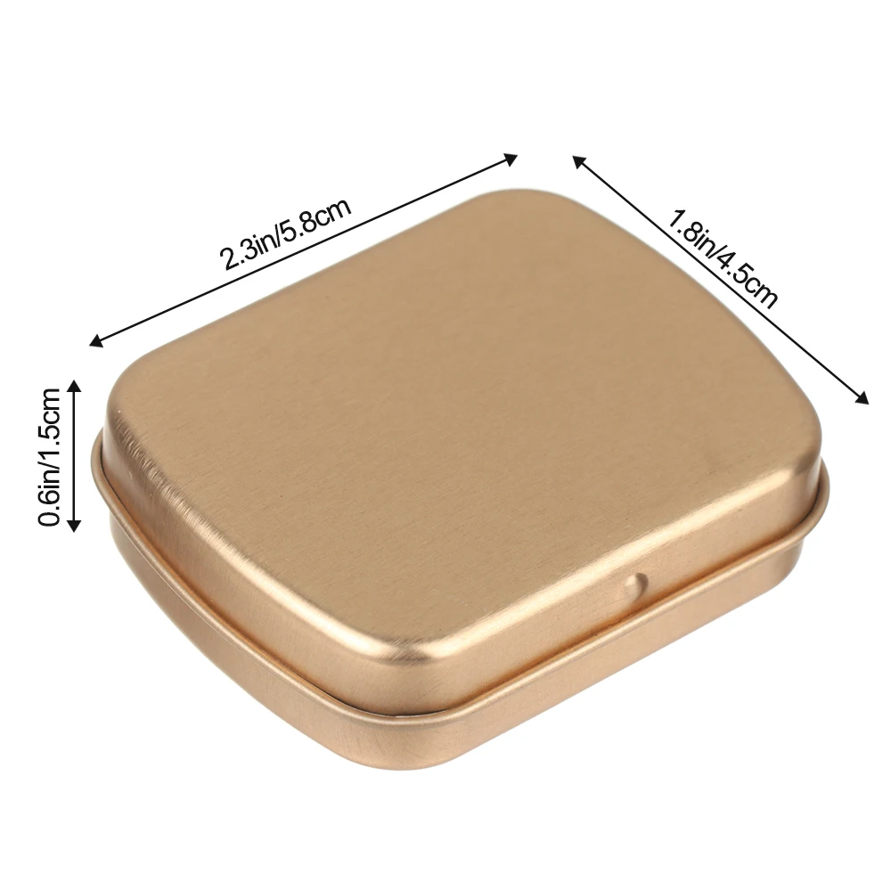 1 PC Mini Tin Metal Box Sealed Jar Packing Boxes Jewelry Candy Box Small Storage Cans Coin Earrings Headphones Gift Box