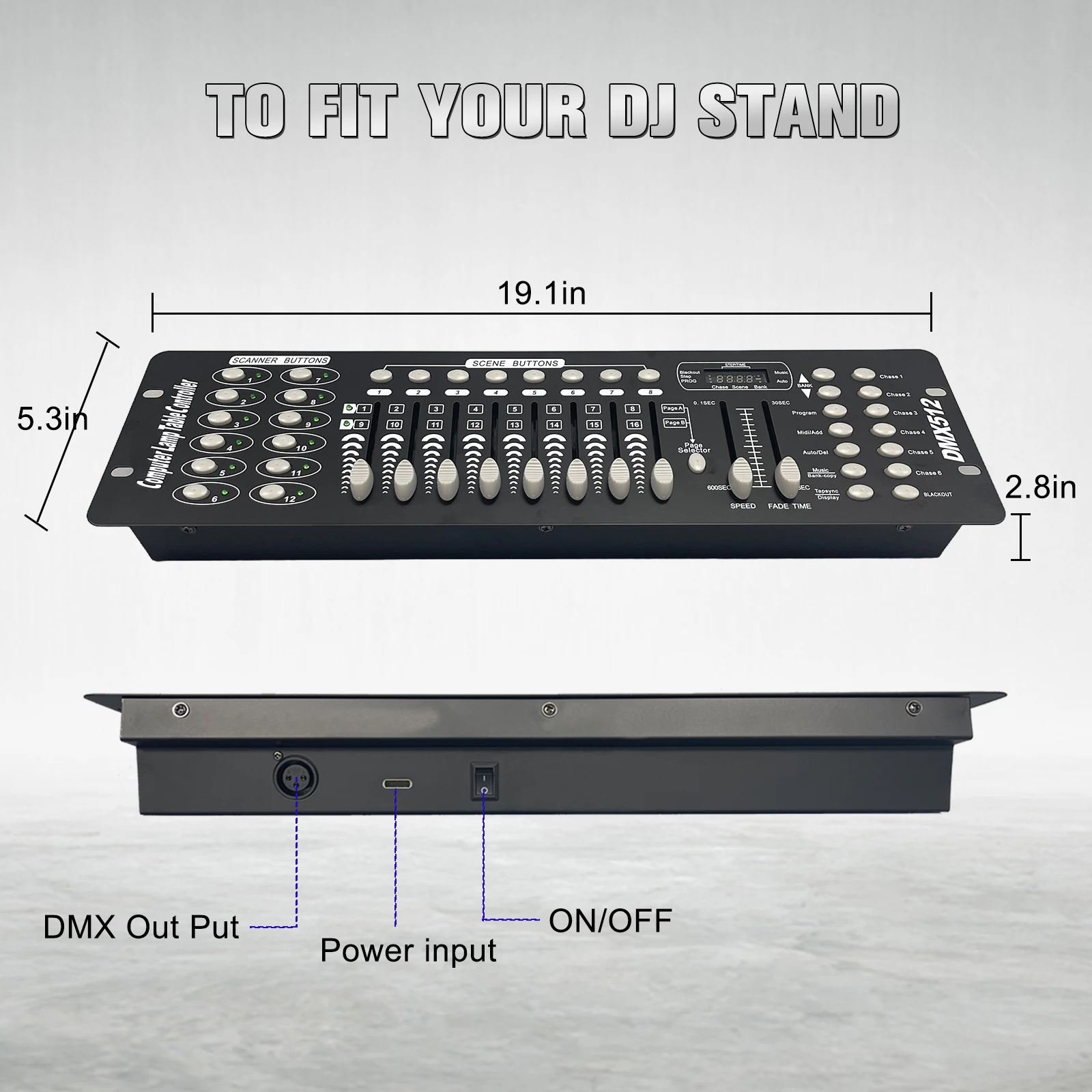 New192 Dmx تحكم Dj معدات Dmx 512 وحدة التحكم المرحلة التحكم في الإضاءة ل Led الاسمية تتحرك رئيس الأضواء RGBW شعاع غسل