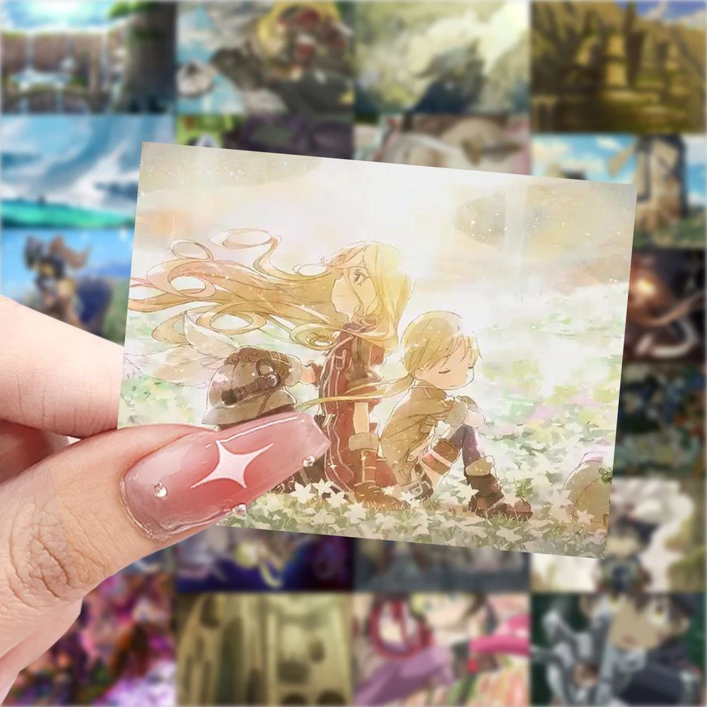 10/30/60 piezas de pegatinas de anime Made In Abyss Riko ‌ Reg pegatina de dibujos animados Scrapbooking equipaje portátil teléfono lindo Fapta ‌   Calcomanía de Prushka