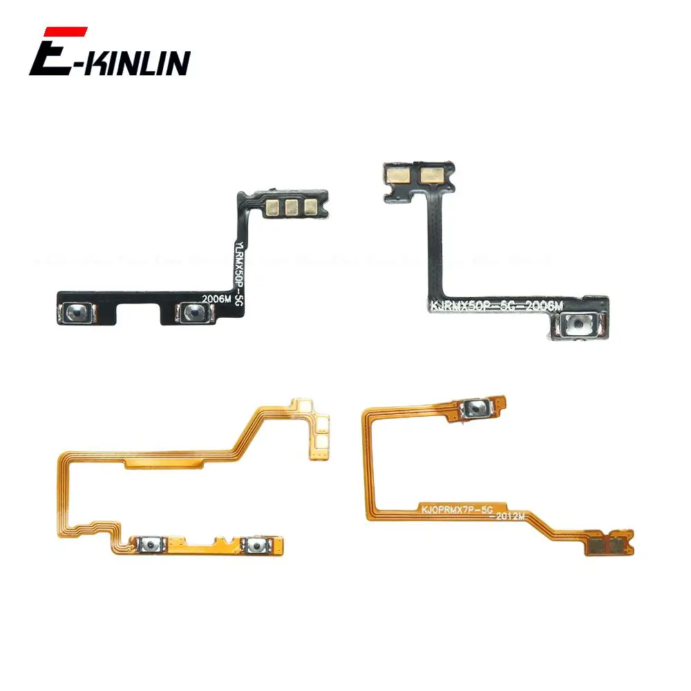 Mute Switch Power Key For OPPO Realme X50 X50m X7 Pro Max 5G Volume Button Control Flex Cable Parts