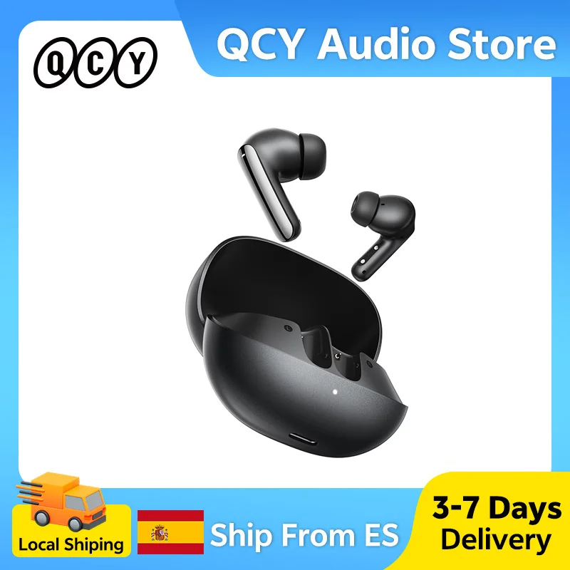 Écouteurs sans fil QCY Melobuds N20 HT20 avec annulation de bruit adaptative hybride -50 dB, Bluetooth 6.0, haut-parleurs de 13 mm, autonomie de 40 heures