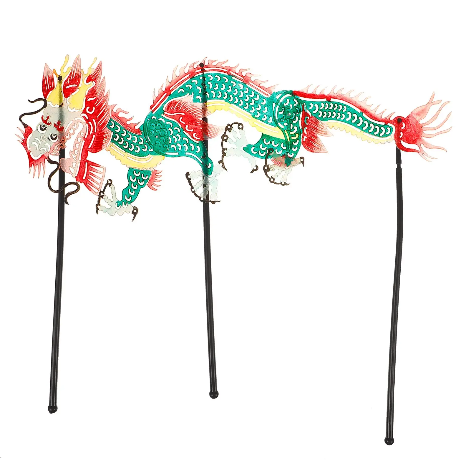 อุปกรณ์ประกอบฉากหุ่นเงาแบบดั้งเดิมของเล่นเด็กงานฝีมือแฮนด์เมดสไตล์ไม้ฝีมือสุ่มมินิเต้นรำของเล่นจีน