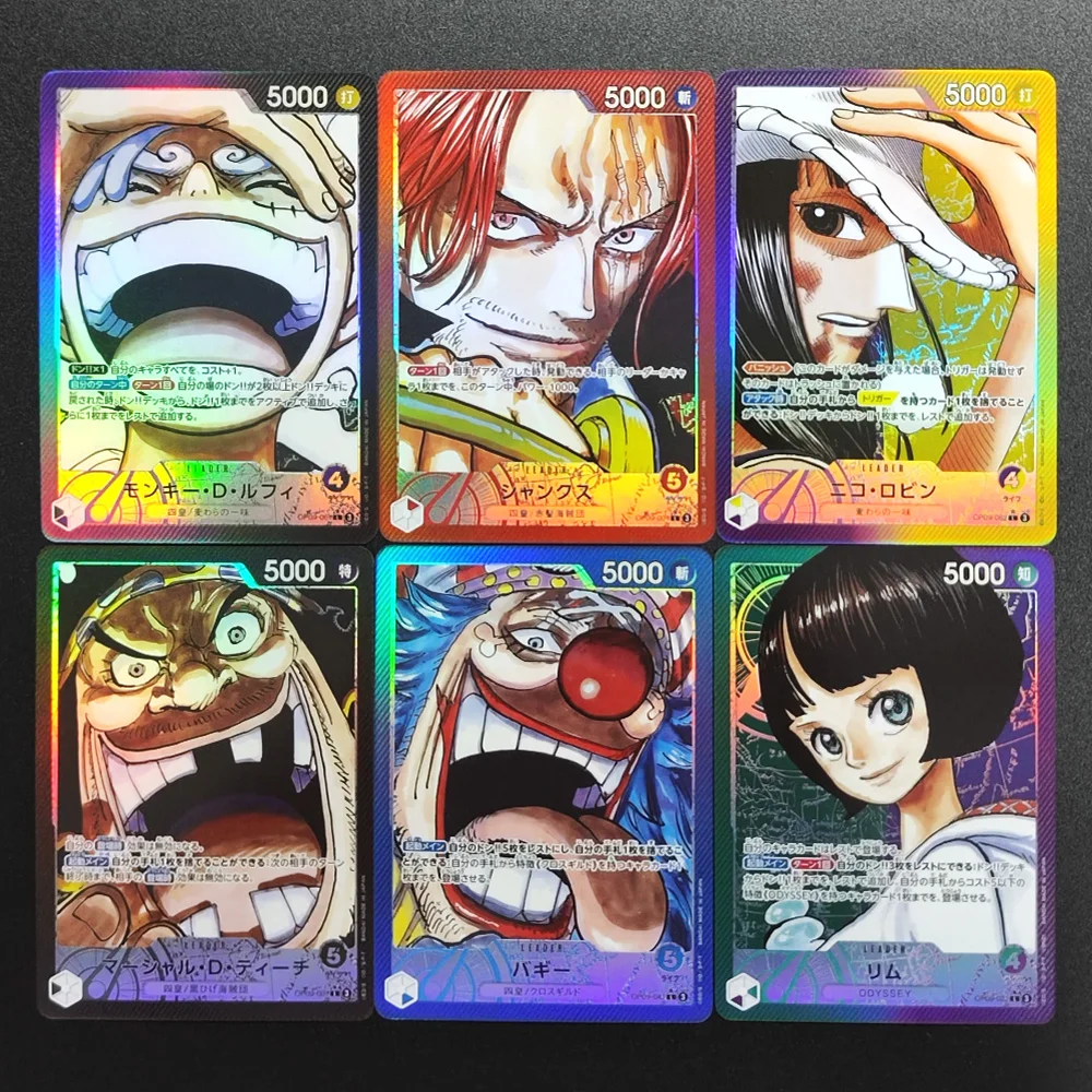 셀프 메이드 원피스 OPCG 보아 행콕 뉴게이트 로우 마젤란 사카즈키 OP04 은밀한 왕국 애니메이션 컬렉션 플래시 카드 장난감