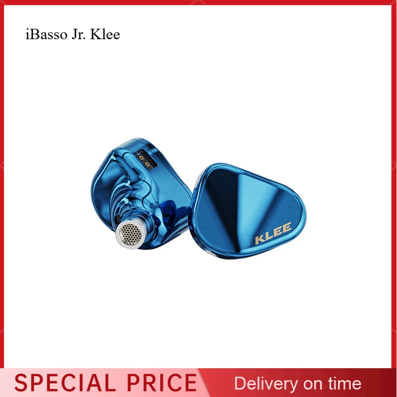 iBasso JR. KLEE 10mm Dual Magnetic Circuit Dynamic Coil Unit Diaphragm Stainless Steel 0.78mm-2pin 3.5mm/4.4mm Cable