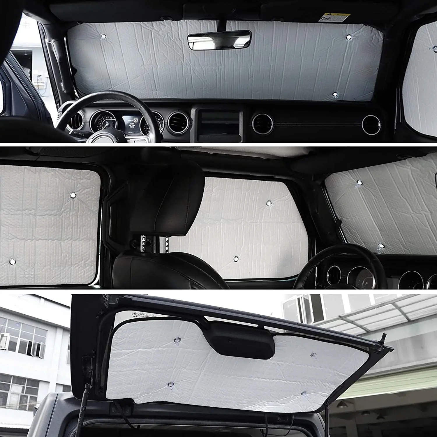 Car Window Windshield Sunshade Cover Sun Visor Pad Anti-UV Protection for Jeep Wrangler JL 4-Door 2018-2023 Interior Accessories - view 6