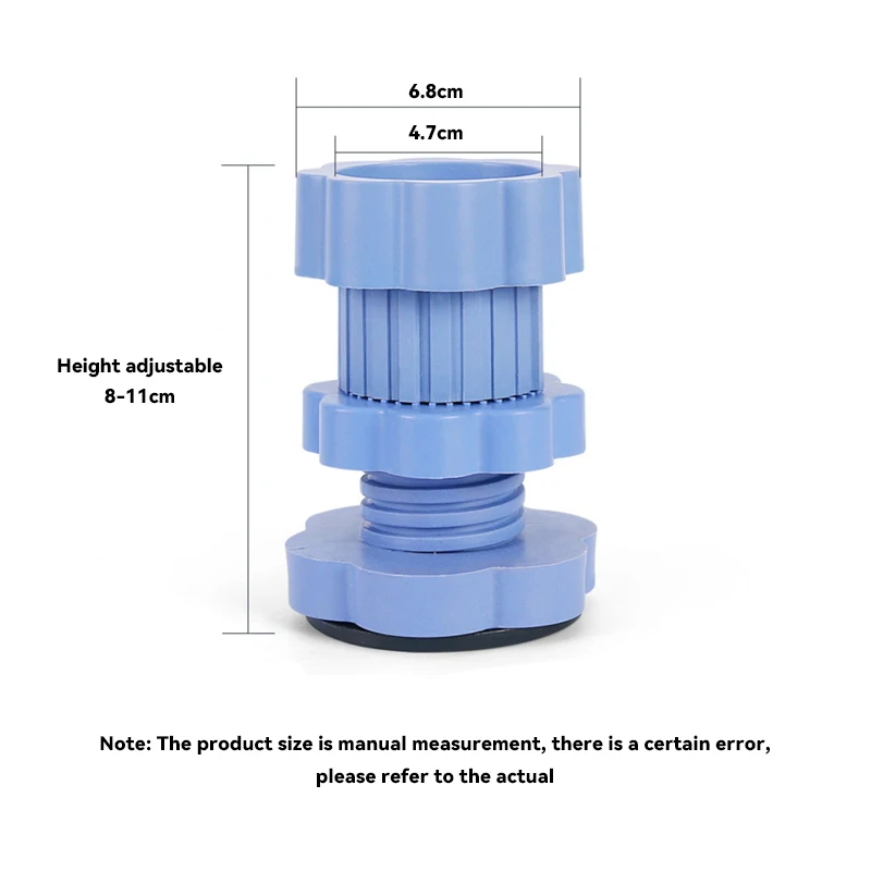 New Universal Adjustable Height Washing Machine Foot Pads Anti Vibration Refrigerator Base Fixed Non-Slip Pad Support Stands