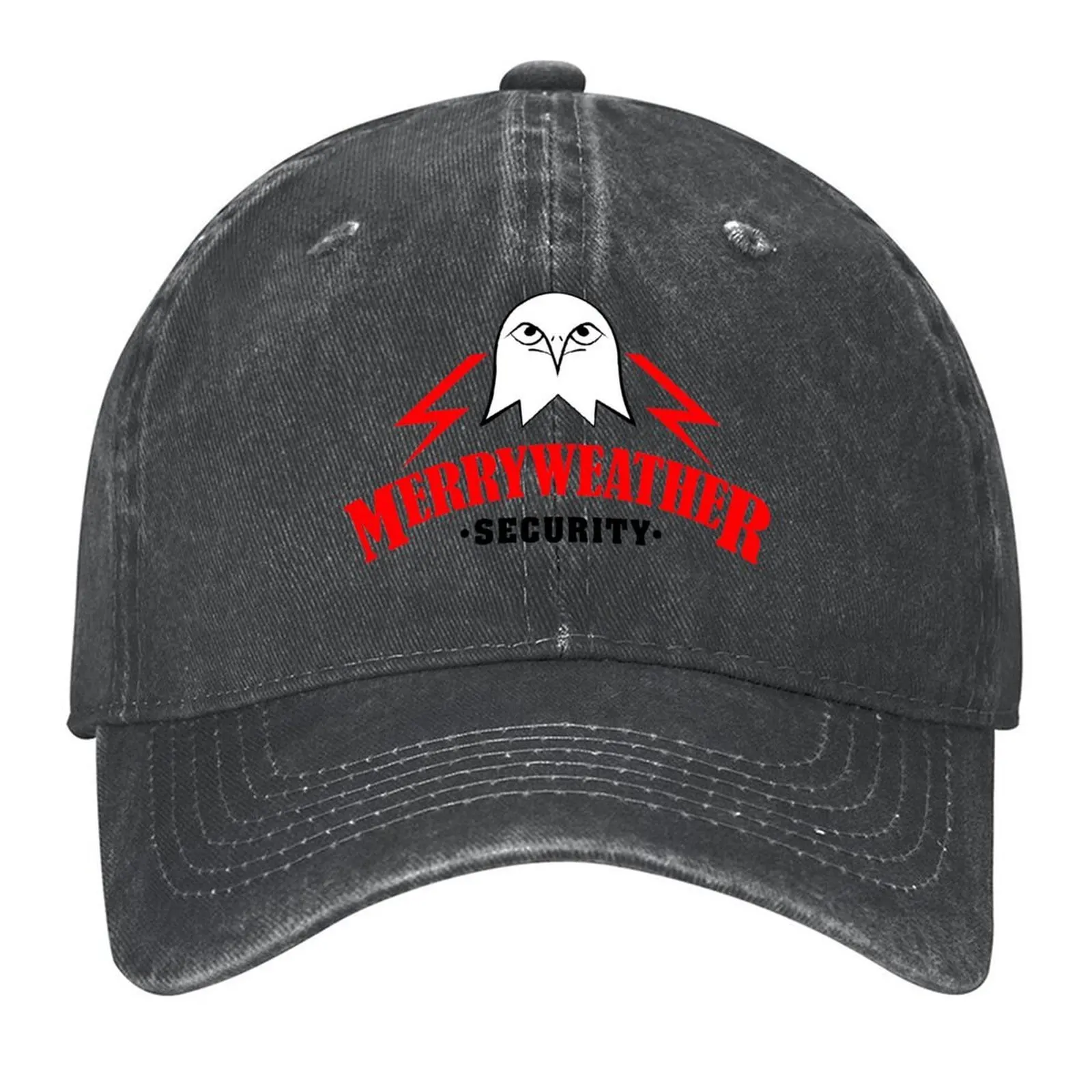 

GTA V - Merryweather Security - Red/Black/White Baseball Cap Visor cute Snap Back Hat Icon Woman Hats Men's