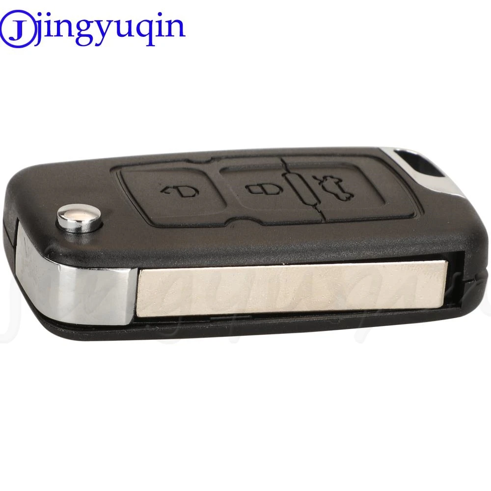 jingyuqin 3Buttons Flip Remote Car Key Shell Case For Geely Emgrand 7 EC7 EC715 EC718 7-RV EC7-RV EC715-RV EC718-RV