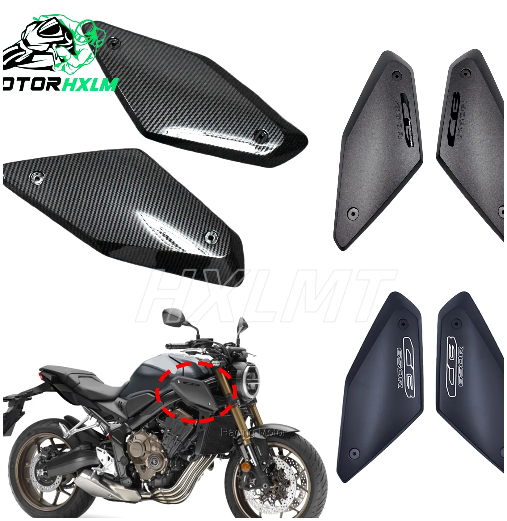 For Honda CB 650R CBR650R Tank Frame Side Panel Cover CB650R Fairing Winglets Fin Trim Cover | Racing Motor Store