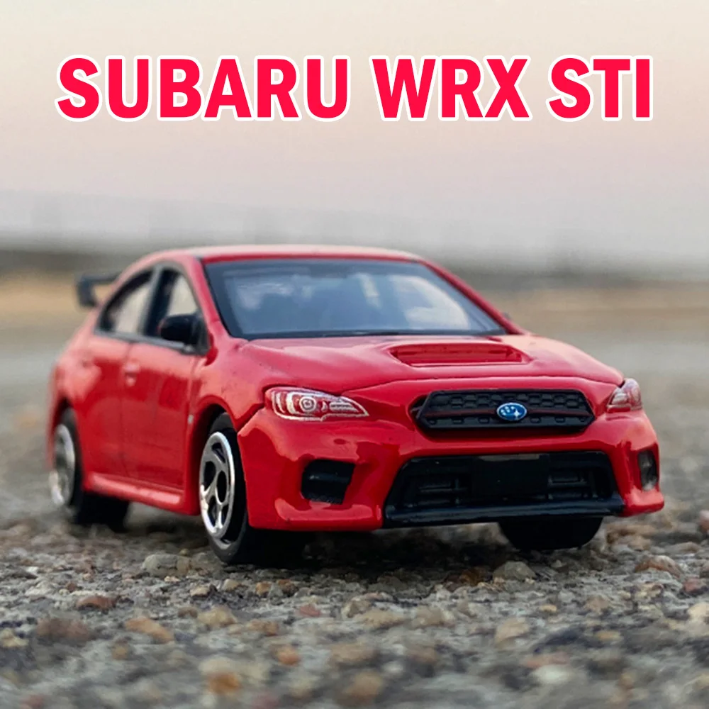1:64 스바루 WRX STI 2020 모델 다이캐스트 합금 자동차 장난감, 4륜 서스펜션, 금속 차체, 고무 타이어, 소년들을 위한 축제 선물용 자동차