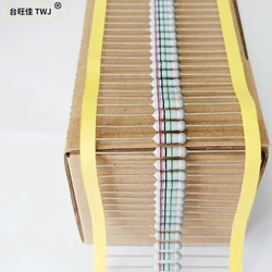 10 peças resistor de alta tensão mgr40 1w 1k10k100k240k820k ohm 2m 3m 5m 10m20m200m500m resistor de esmalte de vidro de filme grosso