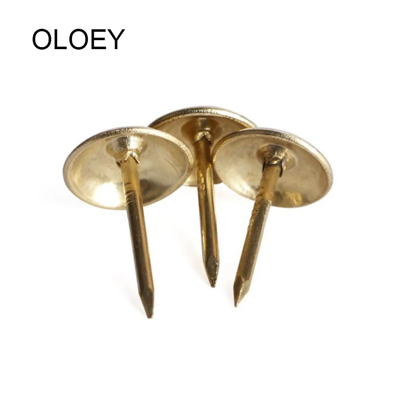 10pcs Small Antique Brass Bronze Upholstery Nail Jewelry Gift Wine Case Box Sofa Decorative Tack Stud Pushpin Doornail Hardware