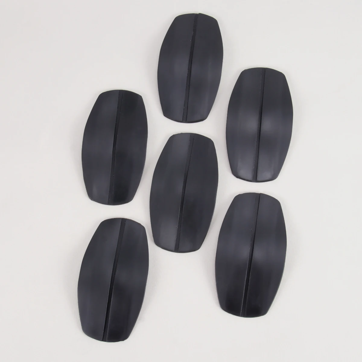 

6pcs Silicone Pads Non-Slip Invisible Stretchy Adhesive Shoulder Enhancer Rounded For Bra Reusable Women Black