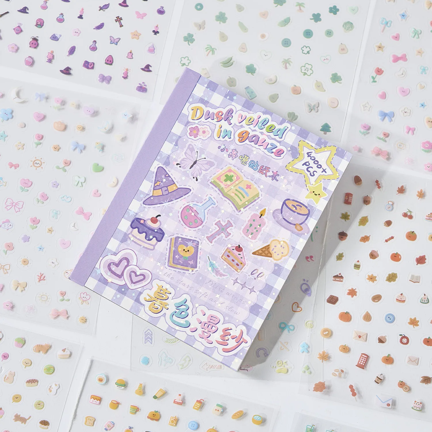 

32sheets Kawaii Cartoon Mini Stickers Cute Nail Stickers DIY Diary Notes Clipbook Aesthetics Stationery Stickers