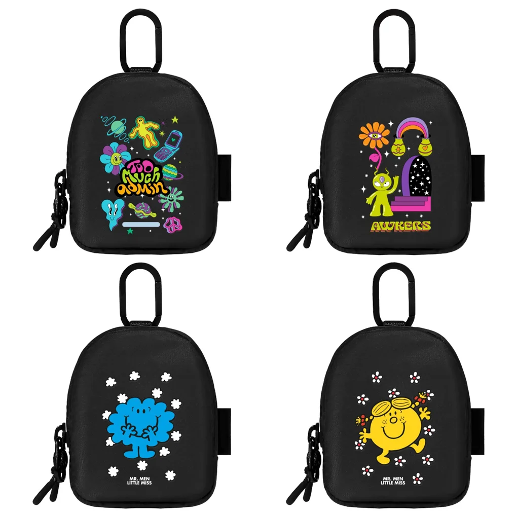 

MR MISS Functional Earphone Earbuds Mini Storage Zipper Bag for AirPods Galaxy Buds Redmi Buds WF-1000XM5 with Hook