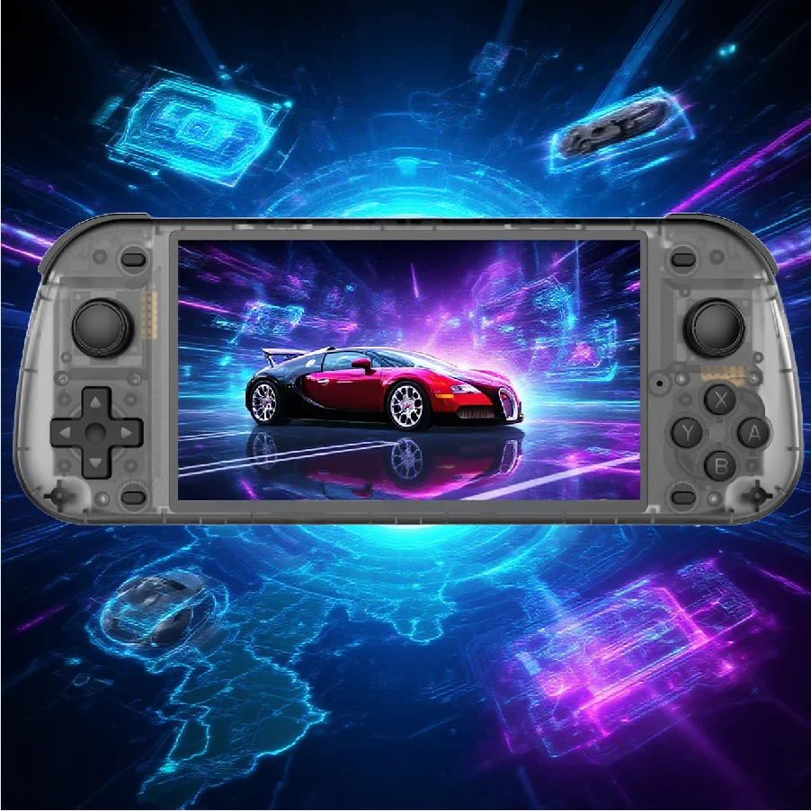 

NEW 5.1 Inch R50S Retro Games Console IPS Screen 4200mAh Long-lasting Battery Portable Pocket Video Player Games 128G Boy Gifts