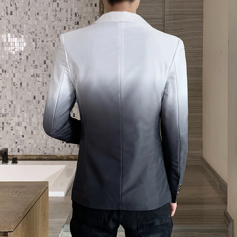 Blazer da uomo Moda Lavoro all'aperto Tutto Gentiluomo Affari Versione coreana Tempo libero Viaggi Festa Giacca da ospite di matrimonio slim fit