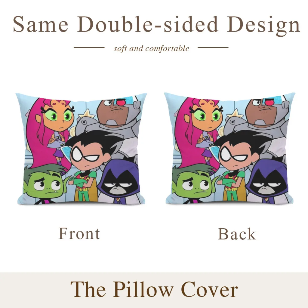 Teen Titans_W3WC6Q Cushion Cover  Home Decor Sofa Pillow Home Pillowcase