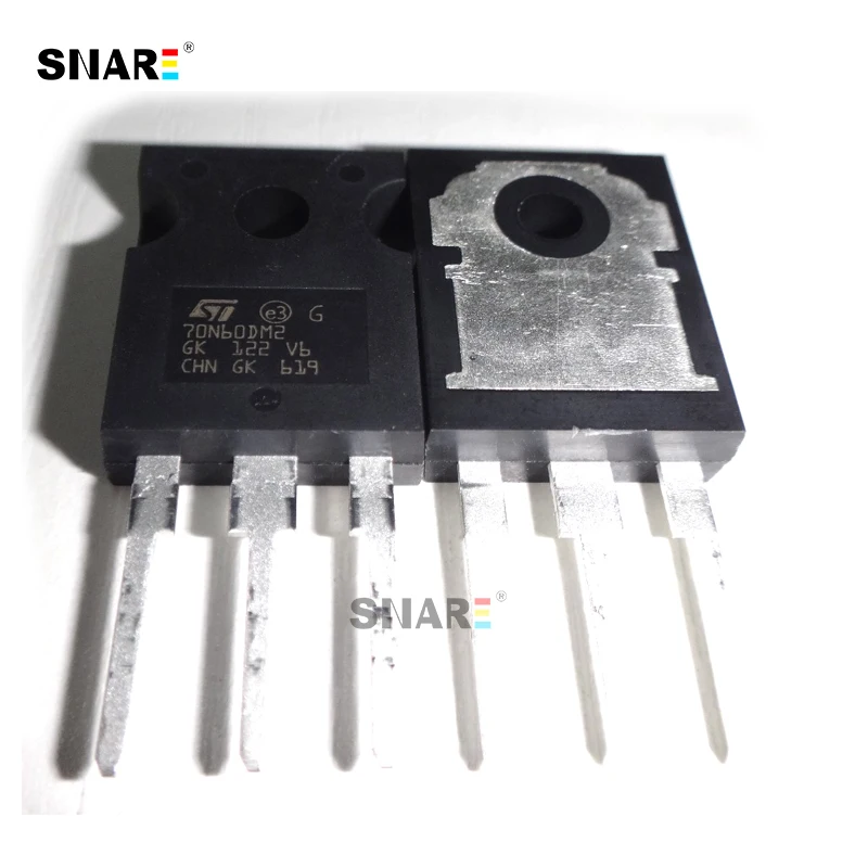 5PCS/LOT STW70N60DM2 70N60DM2 New energy MOS field-effect transistor inverter transistor