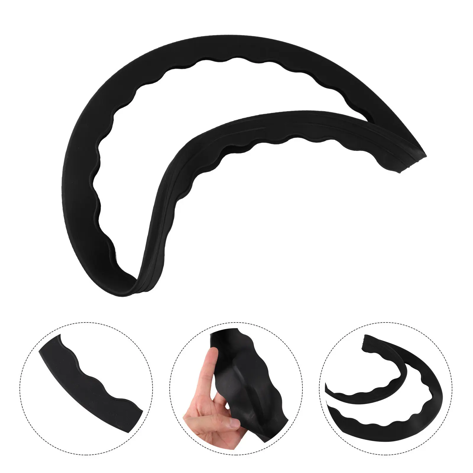 

2Pcs Chair Leg Caps Rubber Furniture Pads Antiskid Floor Protectors Nonslip Scratch Resistant Covers for Bar Stools Chairs