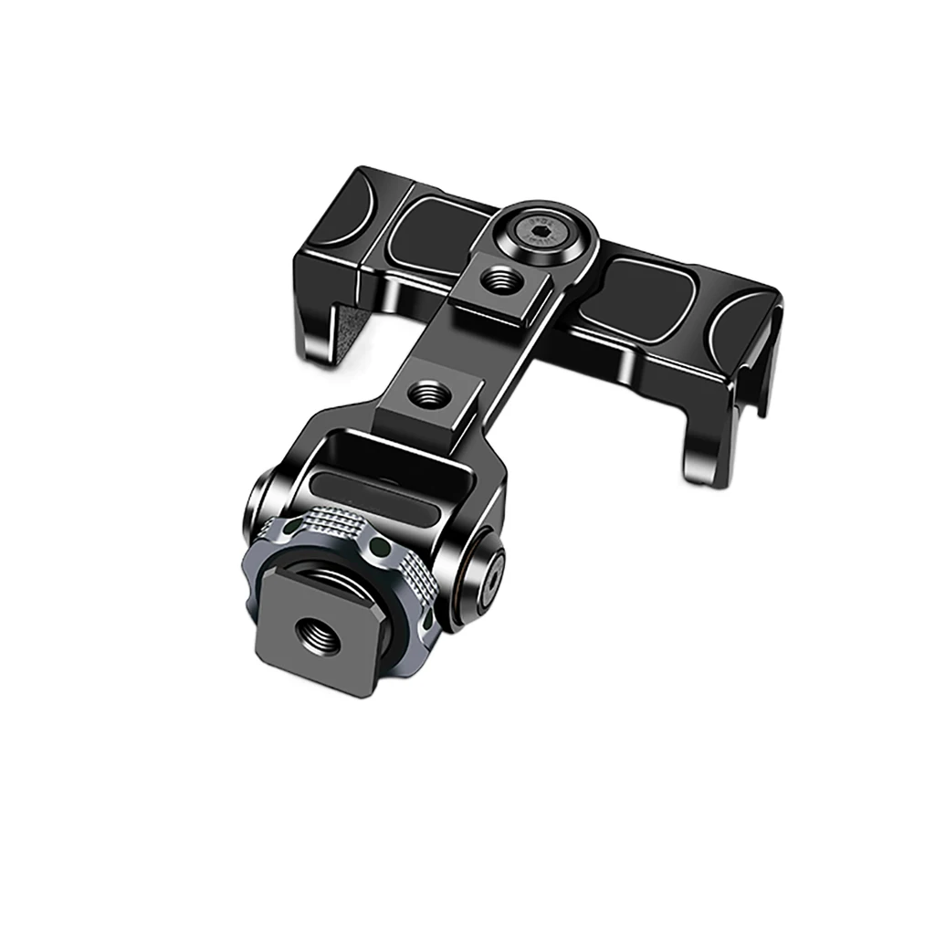 Vertical Metal Phone Holder Clamp with 3 Cold Shoe 360° Rotatable Tripod Mount for Iphone Android Smartphone Tripod Adapter image 3