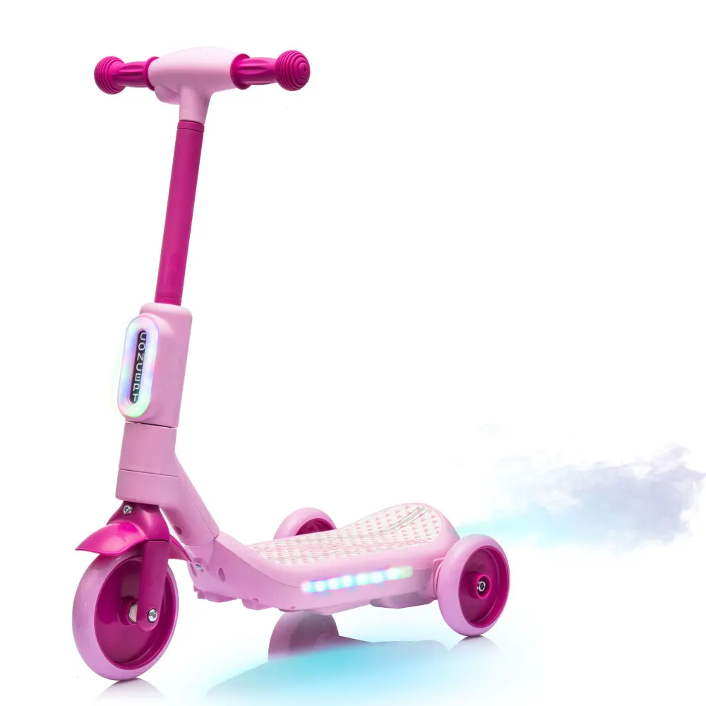 

2in1 Kids Ride On Three-Wheel Balance Electric Scooter Toy for kids Tail Color Lights Wider Pedal Christmas Birthday Gift
