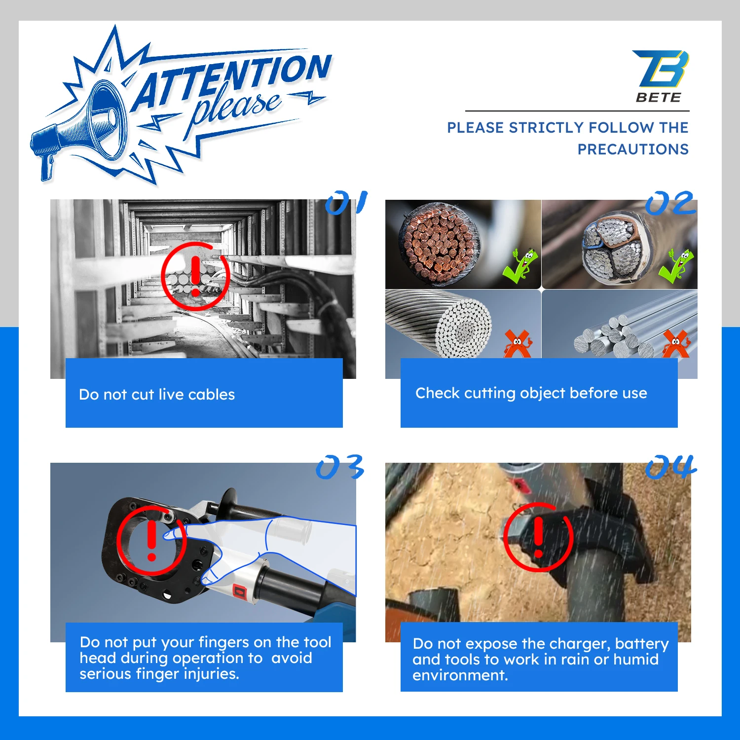 ECT-85 LCD 6T 85mm Armoured Copper Aluminum Hydraulic Cutter Cordless Battery Cable Cutting Tool