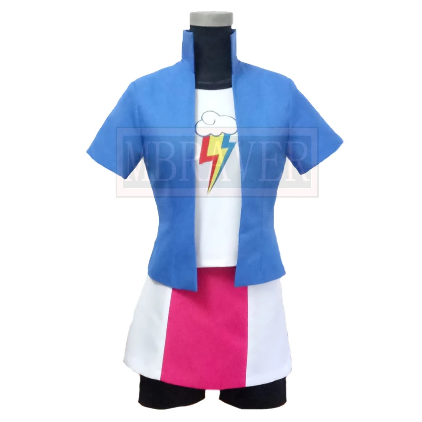 Rainbow Dash Uniform Outfit Cosplay Kostüm Halloween Weihnachten Nach Maß jede Größe