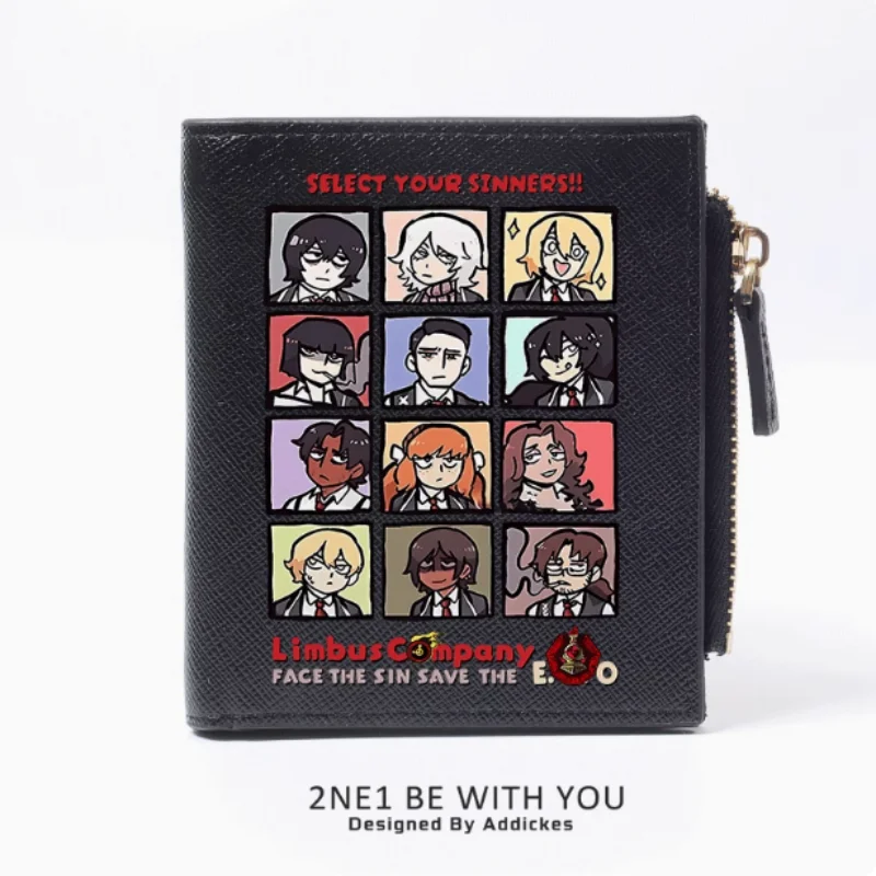 Anime Limbus Company Fashion Wallet PU Purse Card Coin Zipper Money Bag Cosplay Gift B2275