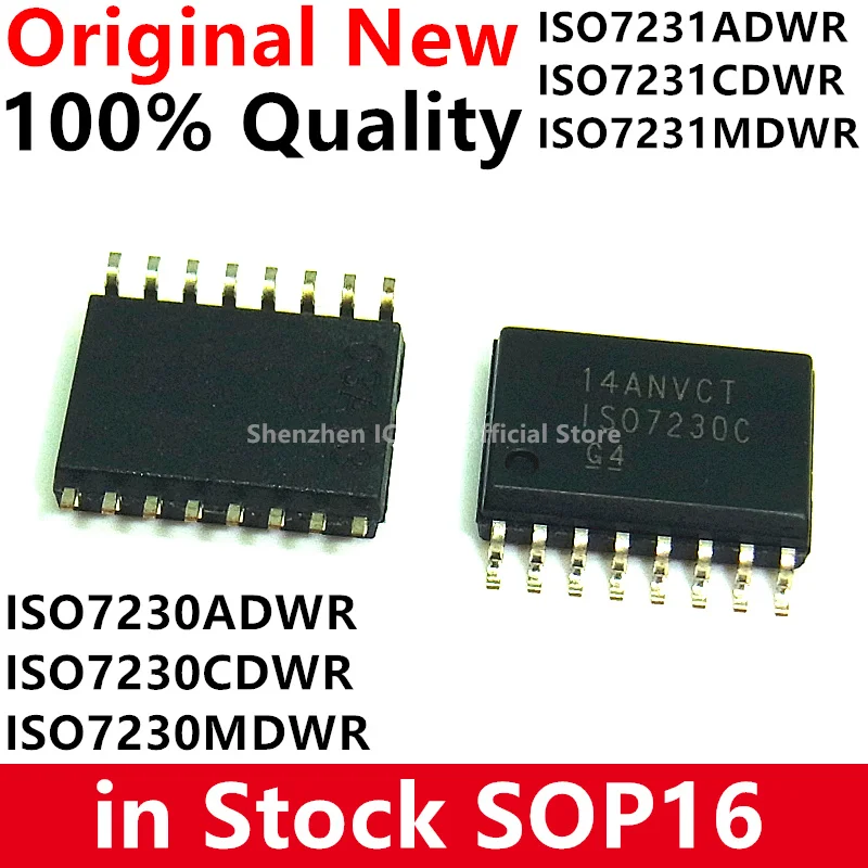 (10piece) 100% New ISO7230ADWR ISO7230CDWR ISO7230MDWR ISO7231ADWR ISO7231CDWR ISO7231MDWR sop-16 Chipset