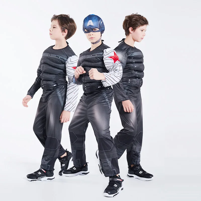 Halloween Volwassen Kostuum Winter Soldaat Bla Panther Kapitein Set Trendy Prestatiekleding Katoen Materiaal Nationale Stage Co...